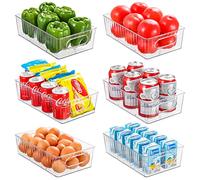 HNNJCK 6 Pièces Pour Le Gestionnaire RéFrigéRateur, BoîTe Rangement Cuisine, Organisation, SystèMe Gestion La Maison, Garde - Manger, CosméTiques, Bureau