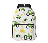 Hnnkloy Agriculture avec tracteur,Sac à dos de 17 pouces avec poches, sac à dos décontracté pour la journée, résistant à l'eau, sac d'école