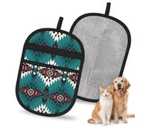 Hnnkloy Amérindiens du Sud-Ouest américain, Aztèques et Navajos, Lot de 2 Gants antistatiques pour l'épilation des Poils d'animaux (Chiens et Chats)