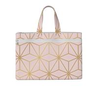 Hnnkloy Astral Metallic Blush Rose Or,Sac à documents en toile avec fermeture éclair, sac fourre-tout, porte-documents pour l'école et le bureau