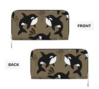 Hnnkloy Baleine de la Vie Marine, Gros Poisson drôle,Portefeuille en Cuir PU Grande capacité pour Hommes et Femmes