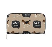 Hnnkloy Beagle ouaf,Portefeuille en Cuir PU Grande capacité pour Hommes et Femmes