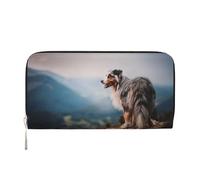 Hnnkloy Berger Australien Montagnes Aussie Pets Chiens,Portefeuille en Cuir PU Grande capacité pour Hommes et Femmes