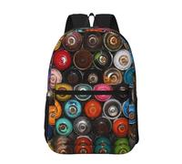 Hnnkloy Bombe de peinture en aérosol,Sac à dos de 17 pouces avec poches, sac à dos décontracté pour la journée, résistant à l'eau, sac d'école