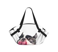 Hnnkloy Bouledogue français Joyeux et Curieux,Tapis de Camping Portable, Couverture de Pique-Nique multifonctionnelle et Pliable, utilisable comme Sac de Transport