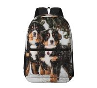 Hnnkloy Bouvier bernois drôle,Sac à dos de 17 pouces avec poches, sac à dos décontracté pour la journée, résistant à l'eau, sac d'école