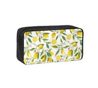 Hnnkloy Branches de citronnier Exotiques à Motifs, délicieuses !,Trousse à Crayons Grande capacité, Pochette Portable pour stylos, Sac de Papeterie pour l'école et Le Bureau