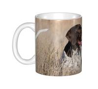 Hnnkloy Braque allemand à poil court,Mug en céramique, grande tasse à café de 330 ml, idéale pour la cuisine, les restaurants