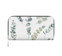 Hnnkloy brindille de Verdure Naturelle Blanche,Portefeuille en Cuir PU Grande capacité pour Hommes et Femmes