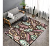 Hnnkloy cabosse de Cacao colorée, Tapis de Sol antidérapant de Grande Taille pour Salon et Chambre, 150 x 100 cm.