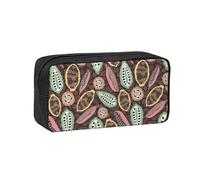 Hnnkloy cabosse de Cacao colorée,Trousse à Crayons Grande capacité, Pochette Portable pour stylos, Sac de Papeterie pour l'école et Le Bureau