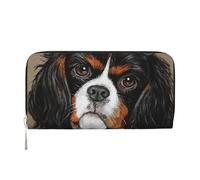 Hnnkloy Cadeau Chien Cavalier King Charles Spaniel,Portefeuille en Cuir PU Grande capacité pour Hommes et Femmes