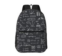 Hnnkloy Cadeaux pour professeurs de mathématiques,Sac à dos de 17 pouces avec poches, sac à dos décontracté pour la journée, résistant à l'eau, sac d'école