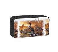 Hnnkloy Canard pilet,Trousse à Crayons Grande capacité, Pochette Portable pour stylos, Sac de Papeterie pour l'école et Le Bureau