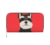 Hnnkloy Chien Compagnon Schnauzer,Portefeuille en Cuir PU Grande capacité pour Hommes et Femmes