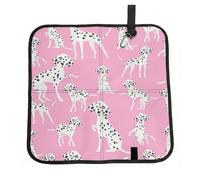 Hnnkloy Chien Dalmatien Mignon,Tapis de siège Pliable, Tapis de siège en Tissu Oxford, Coussin de siège Portable pour l'extérieur
