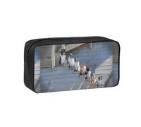 Hnnkloy Chiens Border Collie Shetland Sheepdogs Alaskan,Trousse à Crayons Grande capacité, Pochette Portable pour stylos, Sac de Papeterie pour l'école et Le Bureau