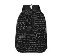 Hnnkloy Chimie abstraite des sciences,Sac à dos de 17 pouces avec poches, sac à dos décontracté pour la journée, résistant à l'eau, sac d'école