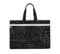 Hnnkloy Chimie,Sac à documents en toile avec fermeture éclair, sac fourre-tout, porte-documents pour l'école et le bureau