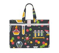 Hnnkloy Chimie Science,Sac à documents en toile avec fermeture éclair, sac fourre-tout, porte-documents pour l'école et le bureau