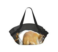 Hnnkloy Chiot Bouledogue Anglais,Tapis de Camping Portable, Couverture de Pique-Nique multifonctionnelle et Pliable, utilisable comme Sac de Transport