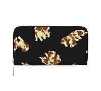 Hnnkloy Chiot Cavalier,Portefeuille en Cuir PU Grande capacité pour Hommes et Femmes