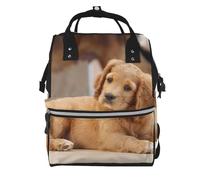 Hnnkloy Chiot Cocker Spaniel, petits chiens épagneuls, animaux de compagnie,Sac à dos momie grande capacité, sac à langer, sac de voyage pour les activités de plein air