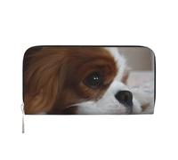 Hnnkloy Chiots Cavalier King Charles Spaniel,Portefeuille en Cuir PU Grande capacité pour Hommes et Femmes