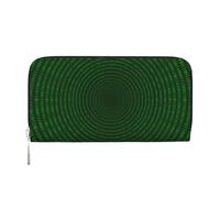 Hnnkloy Code Circulaire Binaire du Programmeur,Portefeuille en Cuir PU Grande capacité pour Hommes et Femmes