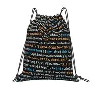 Hnnkloy Code de programmation du programmeur,Sac à dos à cordon unisexe, sac de sport, sac de gym, sac à dos décontracté.