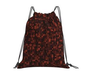 Hnnkloy Code rouge du programmeur,Sac à dos à cordon unisexe, sac de sport, sac de gym, sac à dos décontracté.