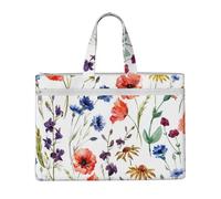 Hnnkloy Coquelicot sauvage, chrysanthème, marguerites,Sac à documents en toile avec fermeture éclair, sac fourre-tout, porte-documents pour l'école et le bureau