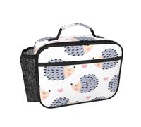 Hnnkloy Cœur de hérisson Kawaii,Sac à lunch portable, boîte à lunch résistante, sac isotherme réutilisable