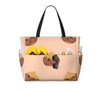 Hnnkloy De jolies châtaignes,Sac de plage grande capacité, sac bandoulière de voyage pour femme - Sac fourre-tout imperméable