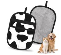 Hnnkloy Empreinte de Vache, Lot de 2 Gants antistatiques pour l'épilation des Poils d'animaux (Chiens et Chats)
