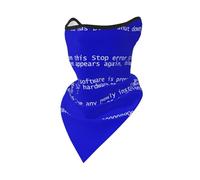 Hnnkloy Erreurs classiques d'écran bleu de la mort,Masque de protection souple cache-cou, demi-masque, écharpe, masque de sport