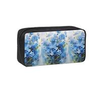 Hnnkloy Fleurs de Myosotis à l'aquarelle,Trousse à Crayons Grande capacité, Pochette Portable pour stylos, Sac de Papeterie pour l'école et Le Bureau