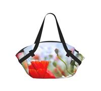 Hnnkloy Fleurs des prés et des Marguerites,Tapis de Camping Portable, Couverture de Pique-Nique multifonctionnelle et Pliable, utilisable comme Sac de Transport