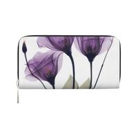 Hnnkloy Fleurs d'espoir Violet Lavande,Portefeuille en Cuir PU Grande capacité pour Hommes et Femmes