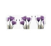 Hnnkloy Fleurs d'espoir violettes lavande,Écharpe en imitation cachemire pour femme, grande taille, châle léger à pompons, 196 x 68 cm