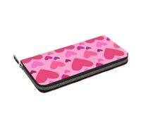 Hnnkloy Forme d'amour Rose,Portefeuille en Cuir PU Grande capacité pour Hommes et Femmes