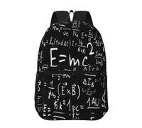 Hnnkloy Formule physique E=mc²,Sac à dos de 17 pouces avec poches, sac à dos décontracté pour la journée, résistant à l'eau, sac d'école