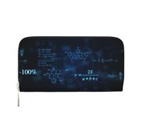 Hnnkloy Formules de Physique mathématique et de Chimie Brillantes,Portefeuille en Cuir PU Grande capacité pour Hommes et Femmes