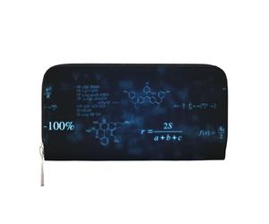 Hnnkloy Formules de Physique mathématique et de Chimie Brillantes,Portefeuille en Cuir PU Grande capacité pour Hommes et Femmes