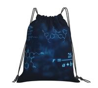 Hnnkloy Formules mathématiques, physiques et chimiques lumineuses,Sac à dos à cordon unisexe, sac de sport, sac de gym, sac à dos décontracté.