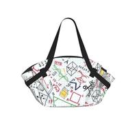 Hnnkloy Gribouillis mathématiques colorés sur Une Grille,Tapis de Camping Portable, Couverture de Pique-Nique multifonctionnelle et Pliable, utilisable comme Sac de Transport