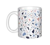 Hnnkloy Gros points colorés sur fond blanc,Mug en céramique, grande tasse à café de 330 ml, idéale pour la cuisine, les restaurants