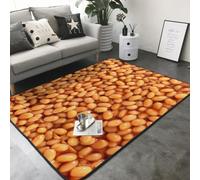Hnnkloy Haricots Blancs à la Sauce Tomate, Tapis de Sol antidérapant pour Salon et Chambre, 208 x 148 cm