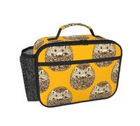 Hnnkloy Hérisson mignon,Sac à lunch portable, boîte à lunch résistante, sac isotherme réutilisable