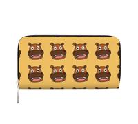 Hnnkloy Hippopotame Heureux,Portefeuille en Cuir PU Grande capacité pour Hommes et Femmes